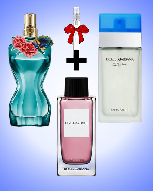 PACK LA BELLE PARADISE GARDEN + DOLCE GABBANA LIGHT BLUE + L'IMPERATRICE